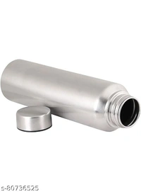 ADITYA KITCHENWARE Stainless Steel Water Bottle 1000 ml /1Litre  for Home/Office/Gym/college/School (Pack of 2, Silver) - Free Size