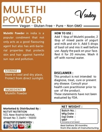 Pure Organic Mulethi Powder Licorice For Skin Whitening 200G (Pack Of 1) - Free Size