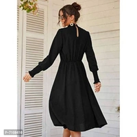 Womenster Women's Trim A-Line Midi Dress - XS