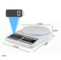 Digital Kitchen Weighing Machine Multipurpose Electronic Weight Scale with Backlit LCD Display for Measuring Food, Cake, Vegetable, Fruit (SF- 400)(Round) - Free Size