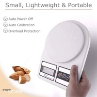 Digital Kitchen Weighing Machine Multipurpose Electronic Weight Scale with Backlit LCD Display for Measuring Food, Cake, Vegetable, Fruit (SF- 400)(Round) - Free Size