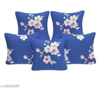 BADOTI Soft Glace Cotton Designer Printed Diwan Set, 1 Single Bedsheet, 2 Bolster Covers, 5 Cushion Covers (multicolor) - 8 Piece - Free Size