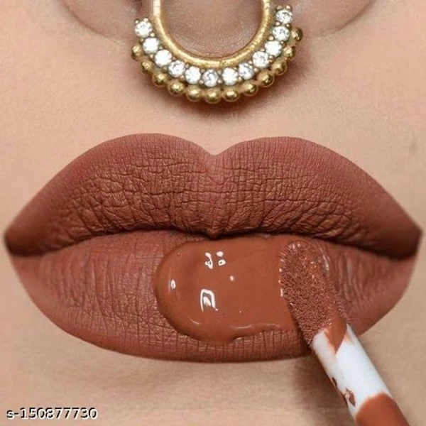 Liquid Lipstick ADS full matte ( Coffee  ) - Free Size