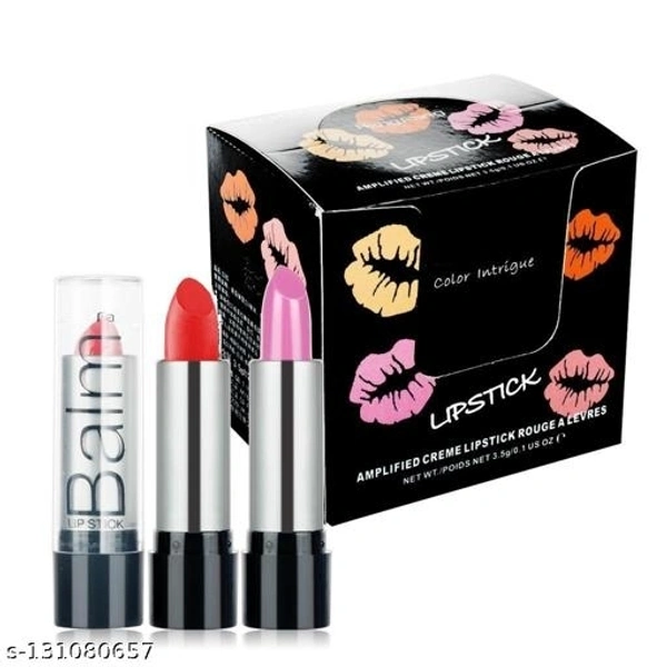 Combo ADS Balm Matte Lipstick Set of 12 (Multicolour) - Free Size