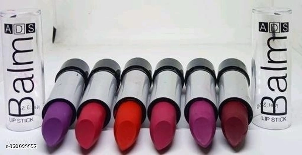 Combo ADS Balm Matte Lipstick Set of 12 (Multicolour) - Free Size