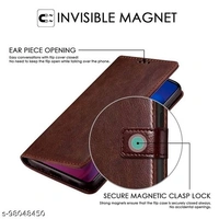 Rock Zone Shock Proof Vintage Flip Cover for Realme X - Brown - Free Size