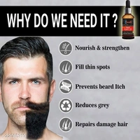Omanta Powerfull Beard Growth Oil- For Stimulating fast Beard Growth Hair Oil  (30 ml) - Free Size