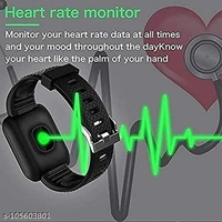 FITNESS BAND ID116 Smart Watch for Men's & Women's, Android Smart Wrist Watch Touch sensor watch Bluetooth Smart Watches for Android iOS support Men & Women - Free Size