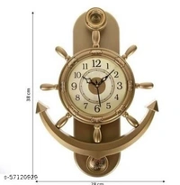Look Stylish Elite Plastic Wall Clock fancy wall clock anchor shape pendulum clock digital clock unique wall clock