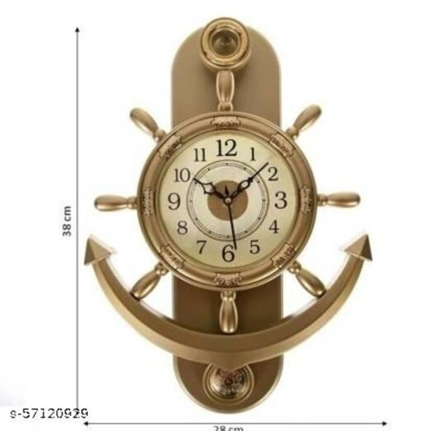 Look Stylish Elite Plastic Wall Clock fancy wall clock anchor shape pendulum clock digital clock unique wall clock