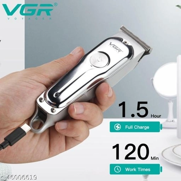 VGR V-071 Cordless Professional Hair Clipper Runtime: 120 min Trimmer for Men - Free Size