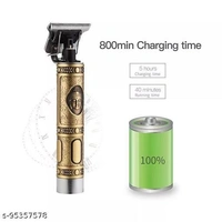 Trimmer Electric Cordless Cutting Digital Hair Trimmer Rechargeable Electric Hair Clipper Barbershop Cordless 0 mm 1.5mm 3mm 6mm 9mm T-Blade Baldheaded Outliner Men & Women - (Yellow, Black) Runtime: 120 min Trimmer for Men & Women  (Gold) - Free Size