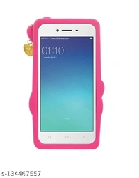 Hello Kitty Cover for Apple iPhone 6 Soft Silicone Rubber With Pendant Girls Cover | Hot Pink - Free Size