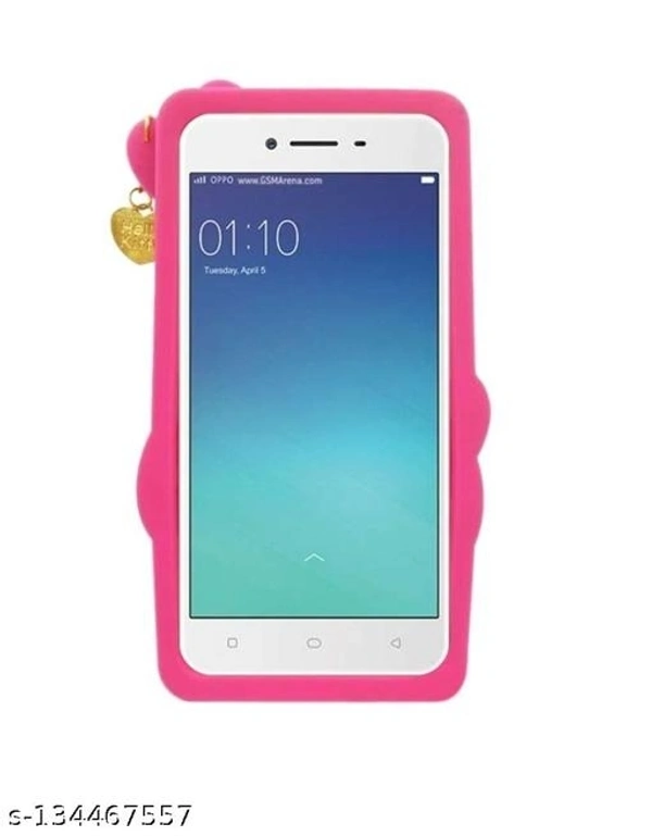 Hello Kitty Cover for Apple iPhone 6 Soft Silicone Rubber With Pendant Girls Cover | Hot Pink - Free Size