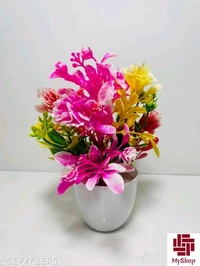 MULTICOLOUR ARTIFICIAL PLANTS FOR HOME & KITCHEN DECOR Artificial Plant, Flower and Shrubs - Free Size