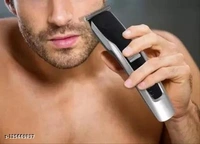 HTC  AT- Beard and Hair Trimmer For Men and Women , Durable and comes with Sharpe Blade,Trimer and  Beard Shaver with 4 Trimming Clips or Combs, Trimmer For Men Shaving, 45 Min Cordless Use, Trimer for men's (Blue) - Free Size