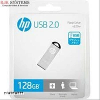 H,P V220W 128 GB Pen Drive (Silver) - Free Size