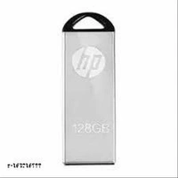 H,P V220W 128 GB Pen Drive (Silver) - Free Size