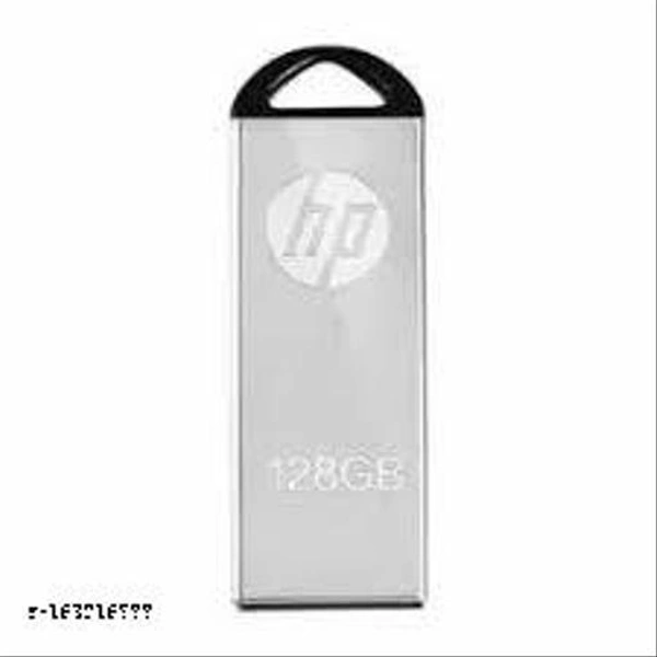 H,P V220W 128 GB Pen Drive (Silver) - Free Size