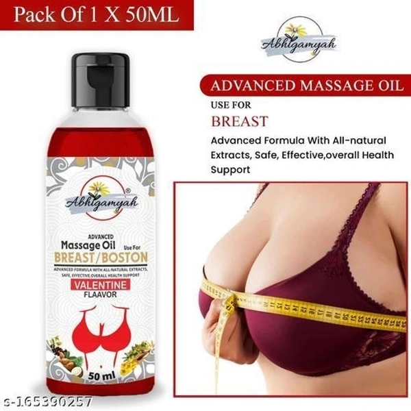 Abhigamyah Breast massage oil helps in growth/firming/tightening/ bust36 natural Women  (50 ml) Pack Of -1 - Free Size