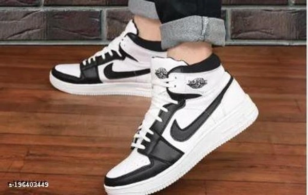 BEST QUALITY AIR JORDANS  FIRST COPY SHOES BLACK & WHITE COLOUR - IND-7