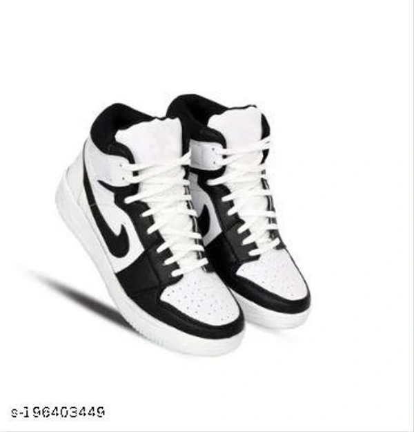 BEST QUALITY AIR JORDANS  FIRST COPY SHOES BLACK & WHITE COLOUR - IND-7