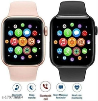 T500 Full Touch Screen Bluetooth Smart watch with Body Temperature, Blood Pressure, Heart Rate & with All 3G/4G/5G Android & iOS Smartphones for Men & Women (Black) of Best Quality - Free Size