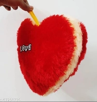 CLUEDEAL Best Selling Red Heart Shape Pillow and Yellow Heart Shape Pillow/Best Gift For New Born Baby /Best Gift For Girl/Baby Pillow /Baby Pillow/Multipack-2 - Free Size