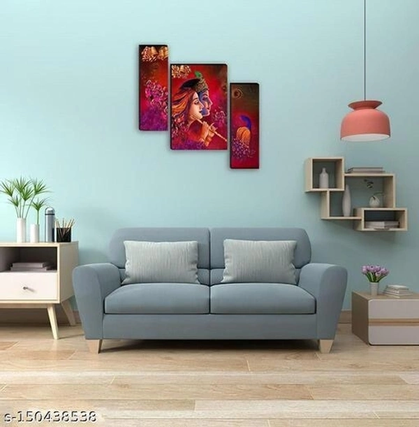 GAG Set of 3 Wall Painting For Living Room Home Decorative Gift Item (Pack OF 2 Wall Paintings) - Free Size