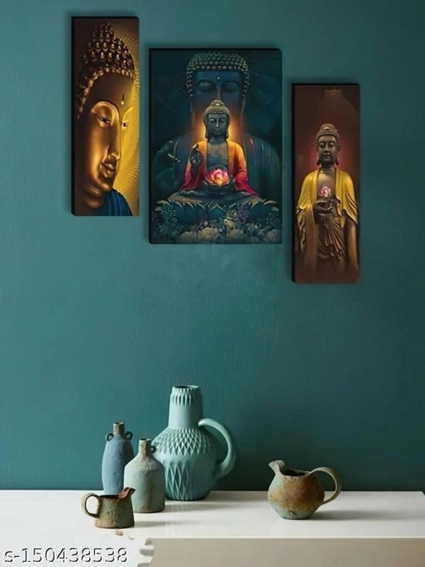 GAG Set of 3 Wall Painting For Living Room Home Decorative Gift Item (Pack OF 2 Wall Paintings) - Free Size