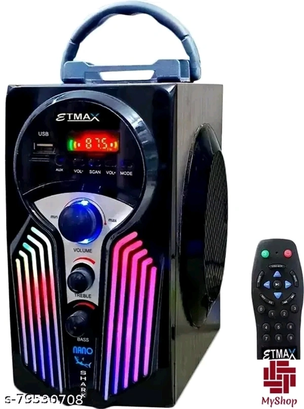 ETMAX NANO SHARK Black ET-1616 35 W Bluetooth Home TheatreName: ETMAX NANO SHARK Black ET-1616 35 W Bluetooth Home Theatre - Black, Free Size