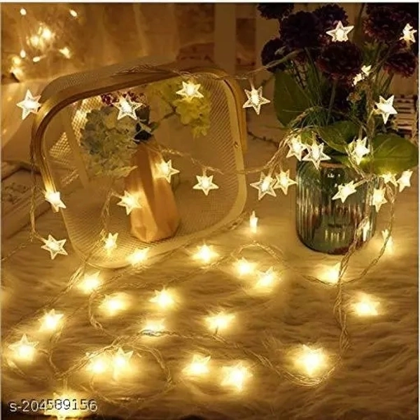 Mini Star 16 Led String Lights Christmas Tree, New Year, diwali Garden Decoration Pack Of 2 - Free Size