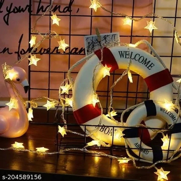 Mini Star 16 Led String Lights Christmas Tree, New Year, diwali Garden Decoration Pack Of 2 - Free Size