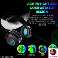 Coconut GH2 Fusion Gaming Headphone with RGB Lights, 50MM Drivers, 2.2m Cable | RGB Gaming Headset for PC, PS4, Xbox, Laptop - Free Size, Black