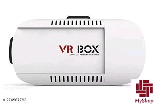 Golden Sand VR Box [ 3D Glasses / Virtual Reality Headset Version 2.0 ] with Adjustable Lens & Head-strap - Especially for All iPhone & Android devices sized 4 - 6 inch. Inspired from Google Cardboard, ANT VR Samsung Gear & Oculus Rift - White, Free Size