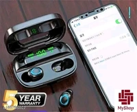 T2/M10 TWS Bluetooth Earphone Plextone xMowi TWS T2 & Wired RX1 Earphone Gaming With Mic Noise Cancelling True Wireless Earphones 45ms UltraHeadsets - Black, Free Size