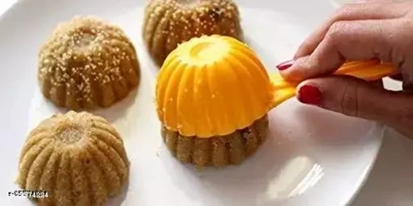 Dumpling Pie Maker Mould Dough Press Kitchen Tool for Gujiya, Samosa, Laddu and kachori (4 Pieces)Name: Dumpling Pie Maker Mould Dough Press Kitchen Tool for Gujiya, Samosa, Laddu and kachori (4 Pieces)Material: PlasticNet Quantity (N): Pack of 1Length: 0.5 cmBreadth: 0.5 cmHeight: 0.5 cmAbout this item Make your offering's in the best shape with these exquisite moulds Bring you mu - Free Size