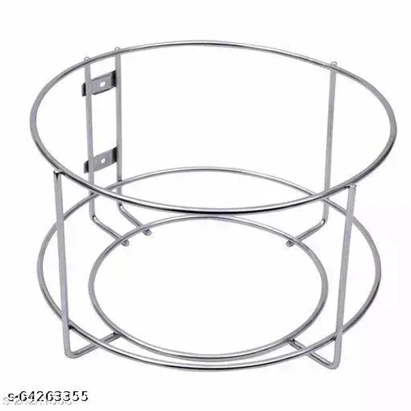 Epic Stainless Steel Bin Holder | Dustbin Holder | Modular Kitchen Storage Holder| - Free Size