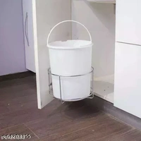 Epic Stainless Steel Bin Holder | Dustbin Holder | Modular Kitchen Storage Holder| - Free Size