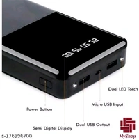 Super Speed 50000mAh Power Bank DUAL USB With DUAL TORCH - Free Size
