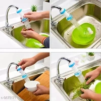 Anti-Splash Expandable Head Nozzle Bathroom Tap Adjustable Splash Sprinkler Head Sprinkler Water Saving Device Faucet Regulator - Free Size