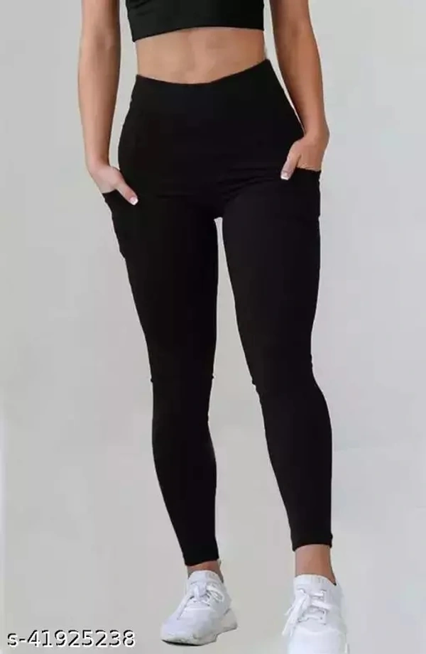 Black Yoga Pants - Black, 26
