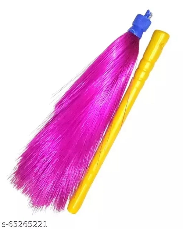Dust Free Foldable Plastic Broom - Free Size