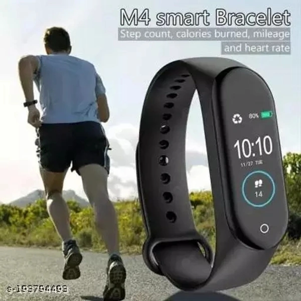 M4 band.  Full Touch Screen Bluetooth Smart watch with Body Temperature, Blood Pressure, Heart Rate & with All 3G/4G/5G Android & iOS  for Men & Women (Black)3 - Black, Free Size