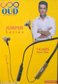 OUD Wireless Bluetooth in Ear Neckband with Mic - Free Size