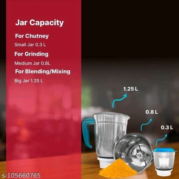 Bluemix Mixer grinder With high Performance Motor  for day to day use - Free Size