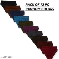 PURE COTTON PLAIN PANTY (PACK OF 12) - S