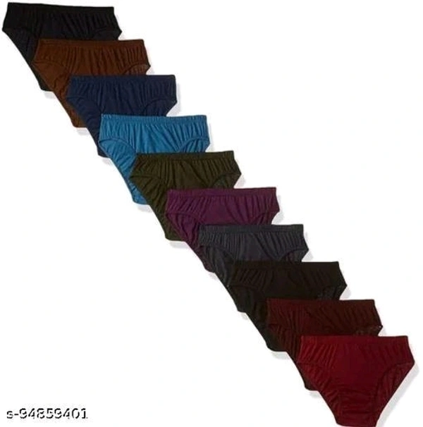 PURE COTTON PLAIN PANTY (PACK OF 12) - S
