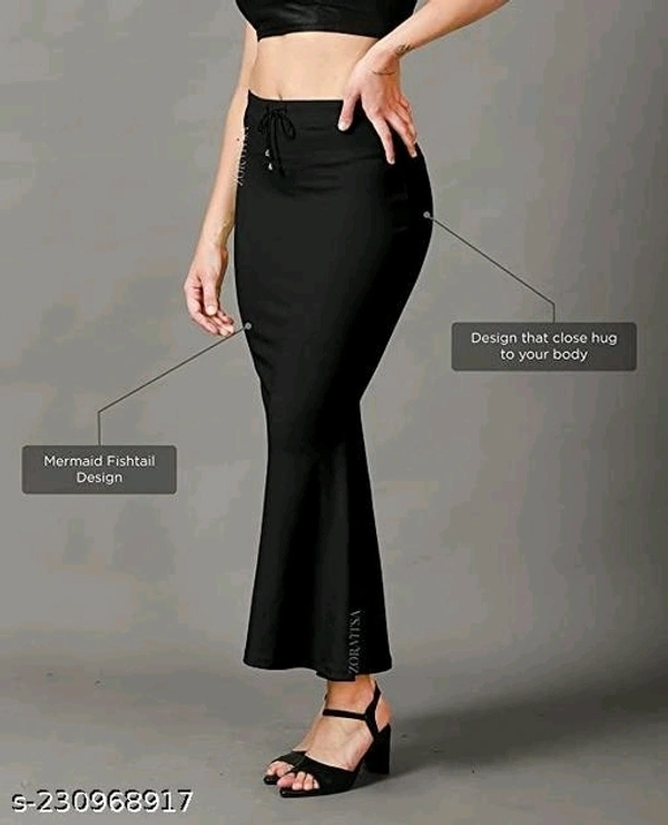 fishcut beige Saree Shapewear Petticoat for Women, Microfibre,Petticoat,Skirts for Women,Shape Wear Dress for Saree - Black, S
