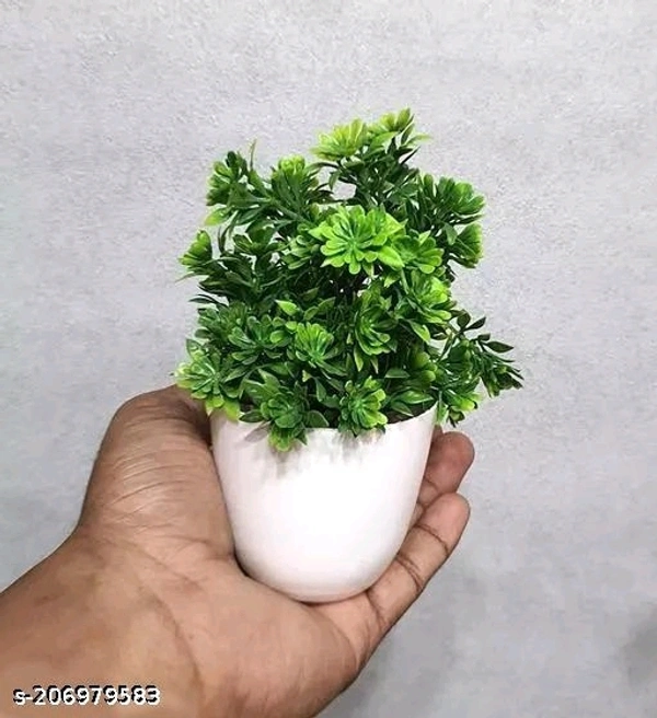 5 Set Artificial flower with Pot for Home Decor Living Room Office Desk Top Mini Planter Decorative Samll Succulent Bonsai Plant with Pots Indoor, Festival Gift - Free Size